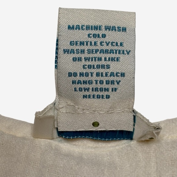 Sundance Tiered Midi Dress Size L Cotton Pullover Lace Details Ivory *Flaw - Picture 10 of 10